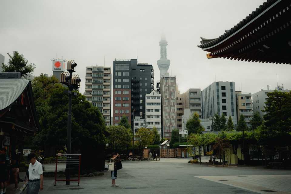 A cloudy view of Tokyo Skytree