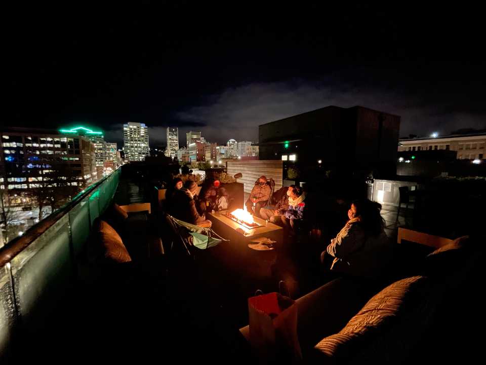 Ramen / Firepit Times on the Roof