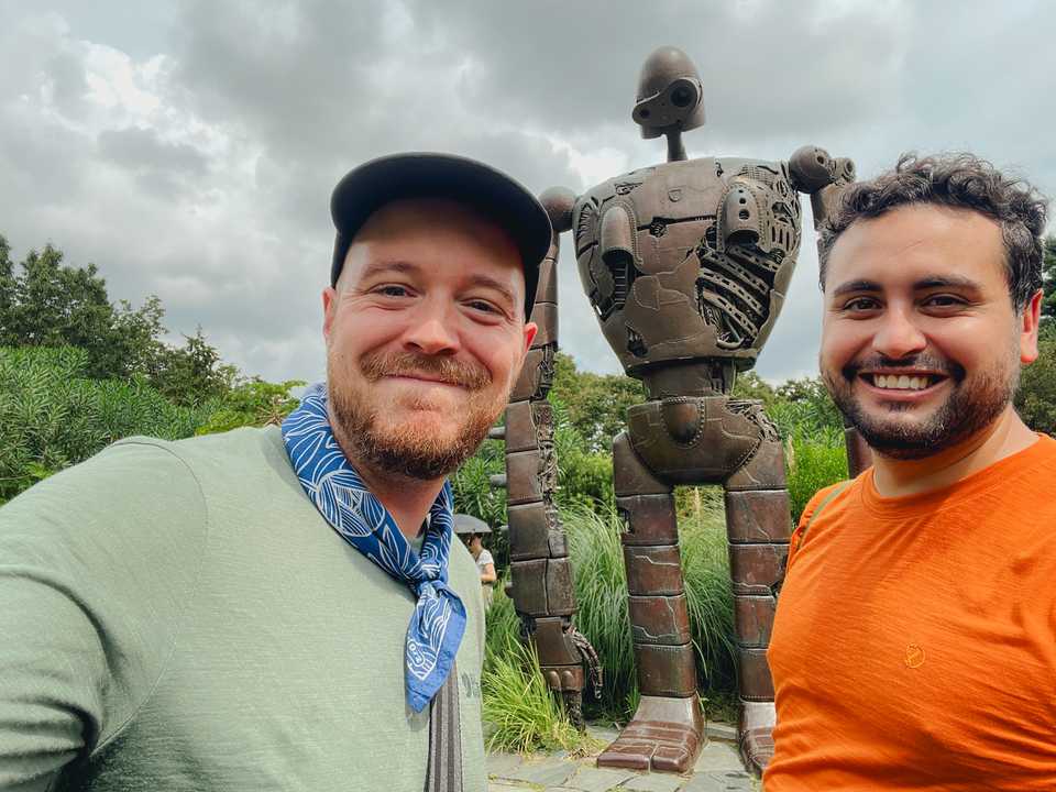 The roof of the Ghibli Museum with the Heavenly Trouper statue | Tokyo