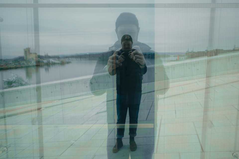 My reflection in the Opera house glass | Oslo