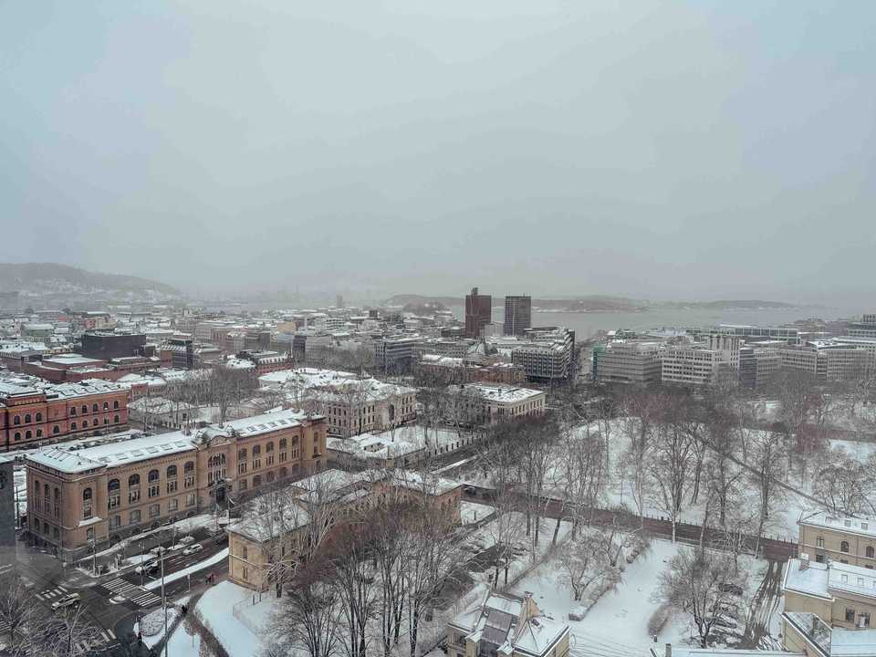 The view from my hotel room | Oslo