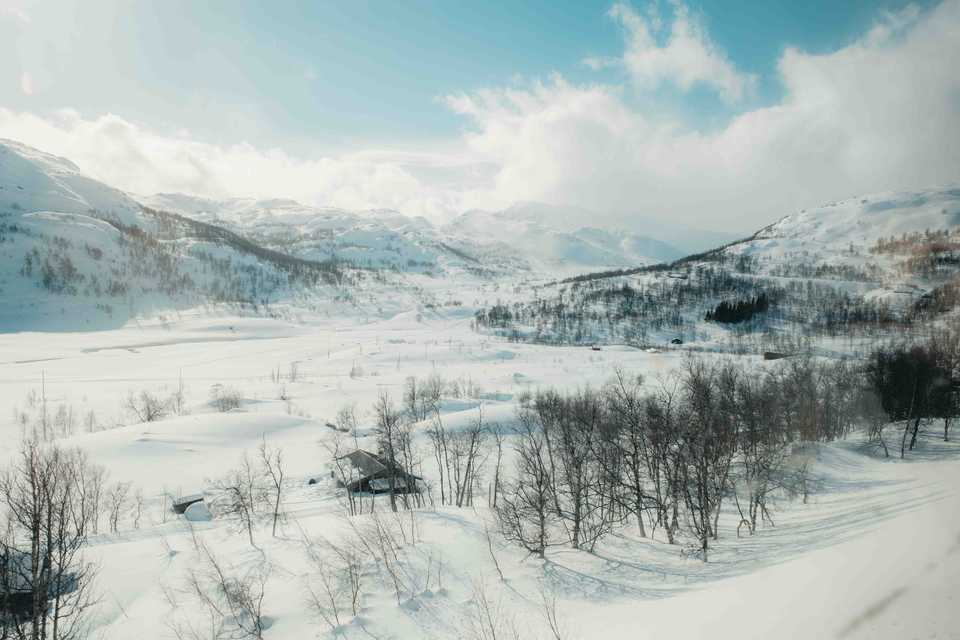 Somewhere along the F4 train route | Norway