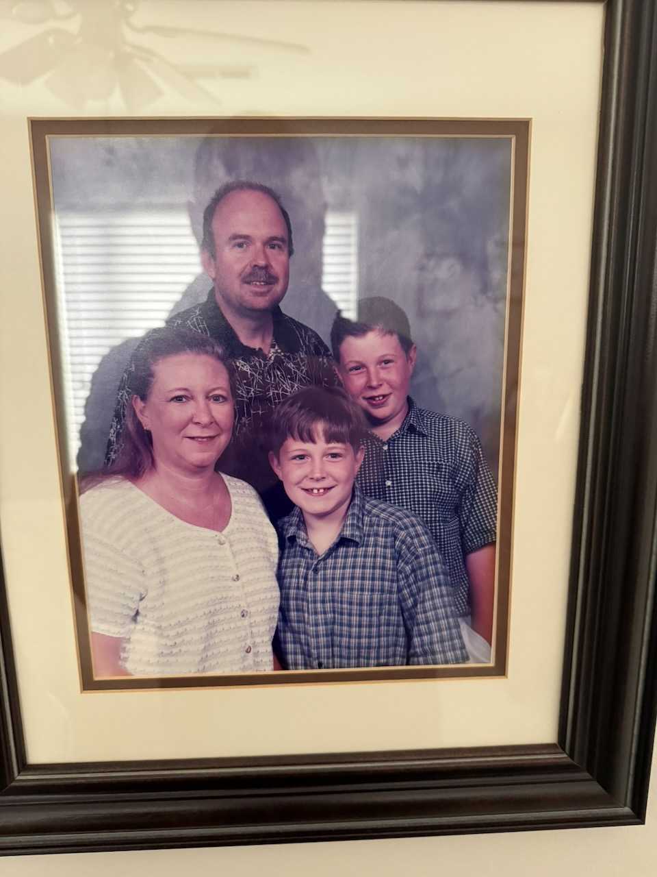 A 90s portrait of the Tatum family as hanging in my grandmothers house