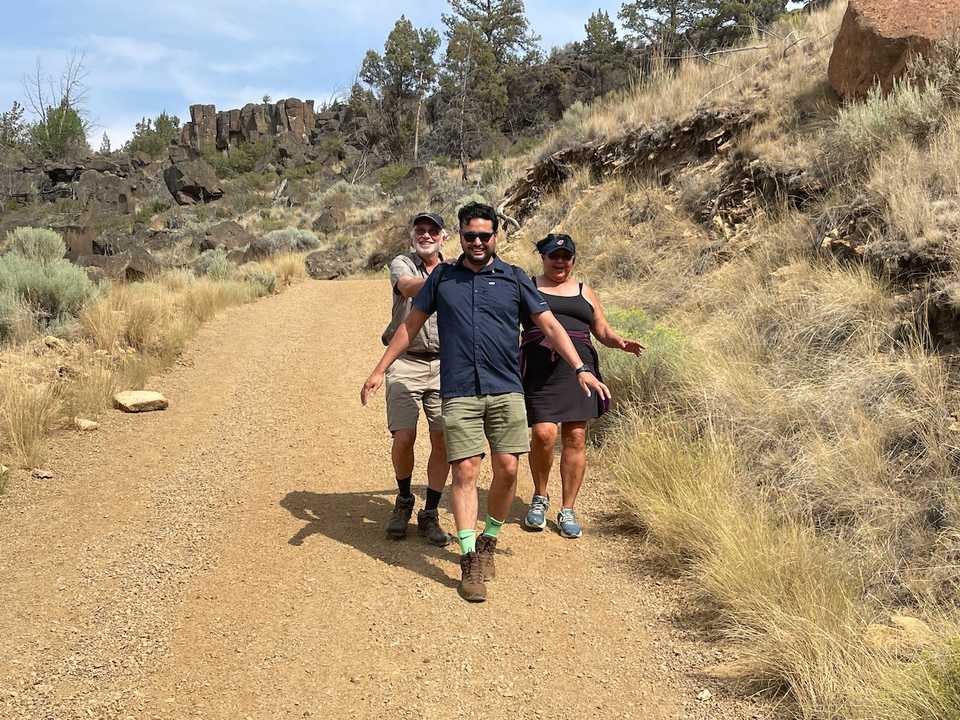 Smith Rock with Chuck and Claudia (Charlie's mom and dad)