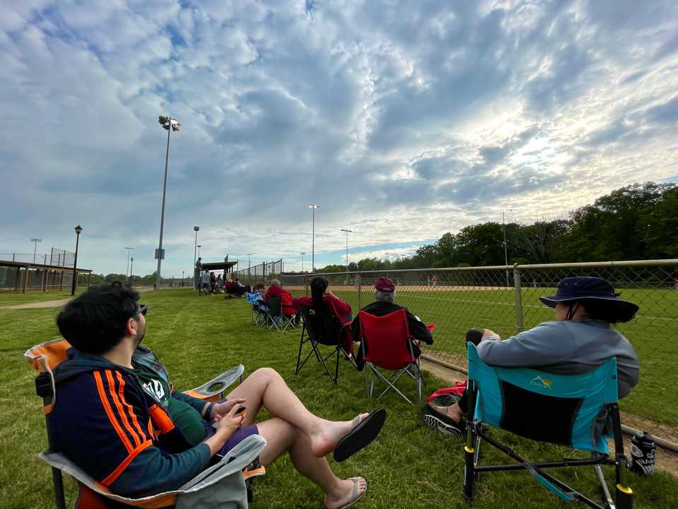 Sitting in the Barber/Blauvelt Section at the Little League Game