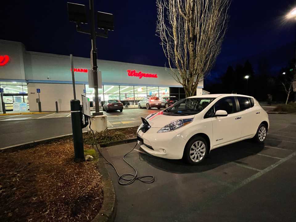 Charging the Leaf at a Wallgreens