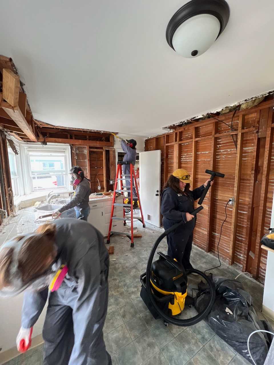 April: The real work of the kitchen renovation begins