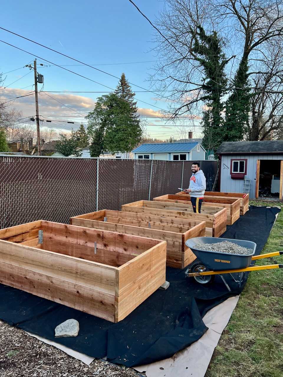 March: Charlie and his chunky raised beds