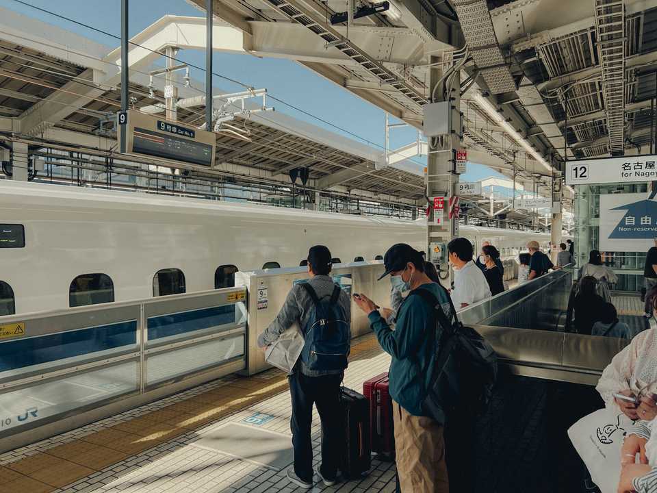 Kyoto station and the shinkansen | Kyoto